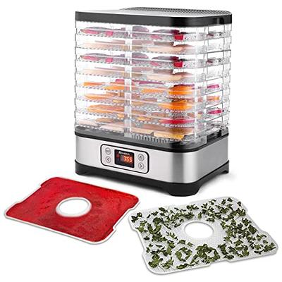 5/8 Trays Food Dehydrator Machine Fruit Dryer Beef Meat 400W