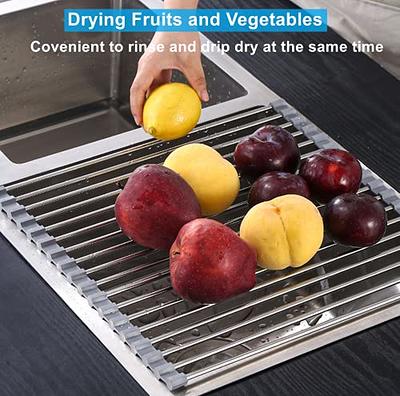 Seropy Roll Up Dish Drying Rack, Over The Sink Dish Drying Rack