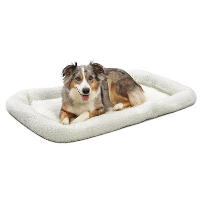 MIDWEST Quiet Time Fleece Dog Crate Mat, Cinnamon, 22-in 