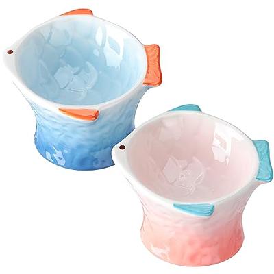 LETAOTAO Slow Feeder Cat Bowl - Cat Puzzle Feeder Ceramic 8.8'' Cat Dish to  Slow Down Eating with Cat Ears Shape Design Prevent Choking Promote  Digestion Cat Bowl (Pink) - Yahoo Shopping