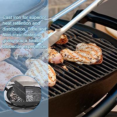 Weber Porcelain-Enameled Cast-Iron Non-Stick Griddle in the Grill