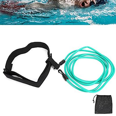 tethered swim belt, swimming exerciser, aqua belt with tethers