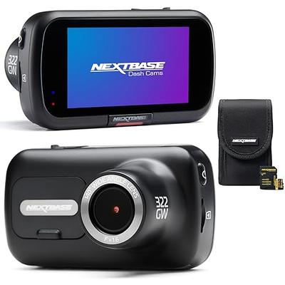 Nextbase 322GW Dash Cam Front and Rear Camera Small with App- Full  1080p/60fps HD in Car Camera- WiFi Bluetooth GPS- SOS Emergency Response,  Parking