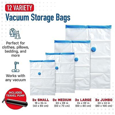 Spacesaver's Space Bags Vacuum Storage Bags (Jumbo Vacuum Storage Bags  6-Pk) Save 80% Space - Vacuum Bags for Comforters and Blankets, Bedding,  Compression Seal for Closet Storage - Pump for Travel - Yahoo Shopping