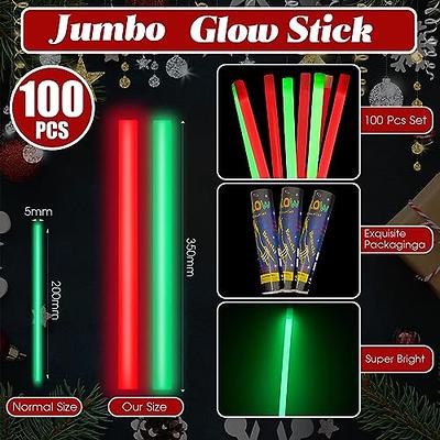 Lewtemi 30 Pcs Large Glow Sticks Bulk, 14 Inch Jumbo Light up Sticks  Holiday Colorful Sticks Emergency Glow in The Dark Party Supplies for  Camping