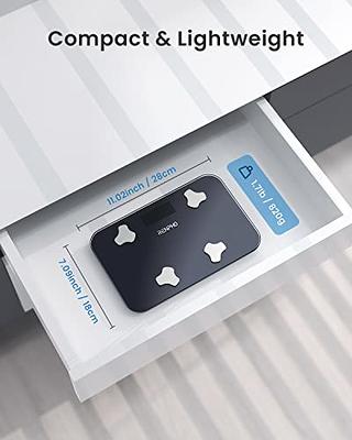 RENPHO Smart Scale for Weight, App Sync, 13 Key Indicators, Unlimited  Users, 400 lbs, White 