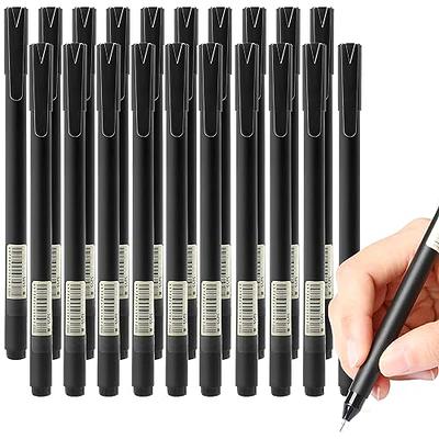 Black Gel Pens SIKAO 12 Pack Black Pens Fine Point Smooth Writing Pens No  Smudge, Comfortable Grip Gel Ink Pens Bulk, Retractable Pens, Rollerball