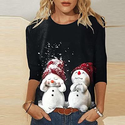 Winter Fleece Tunic Tops for Women Christmas Tree Graphic Sweatshirts  Winter Holiday Long Sleeve Pullover Sweaters at  Women’s Clothing  store