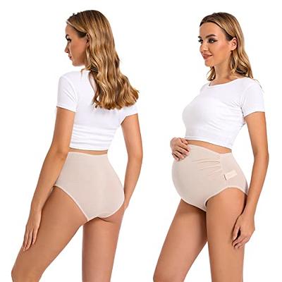 Women's Over The Bump Maternity Panties High Waist Full Coverage Pregnancy  Underwear