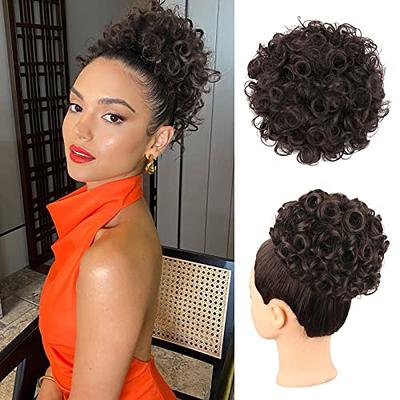 HMD 5 Pieces Messy Hair Bun Hairpiece Tousled Updo for Women Hair