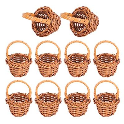  Abaodam 12 Pcs Small Wooden Basket Small Gift Basket