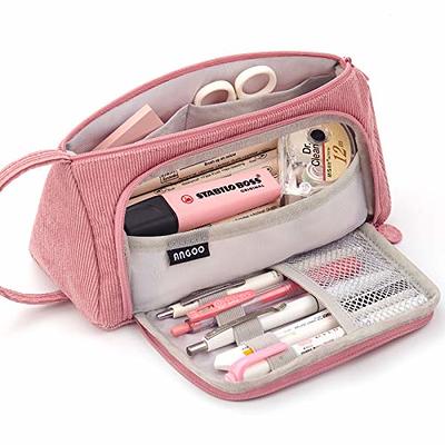 High Capacity Pencil Pen Case Compartments Pen Bag Handheld Pen Pouch  Stationery Organizer Easter Crafts for Kids Ages 8-12 Craft Organizers And