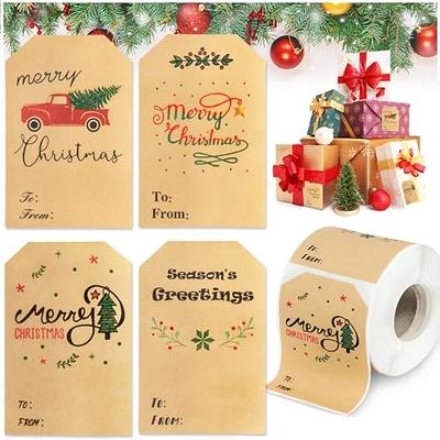 360Pcs Merry Christmas Gift Name Tags Stickers, Self-Adhesive Holiday Present  Xmas Decorations, Christmas Address Labels for Envelopes Seals Cards Box  (Simplified) - Yahoo Shopping