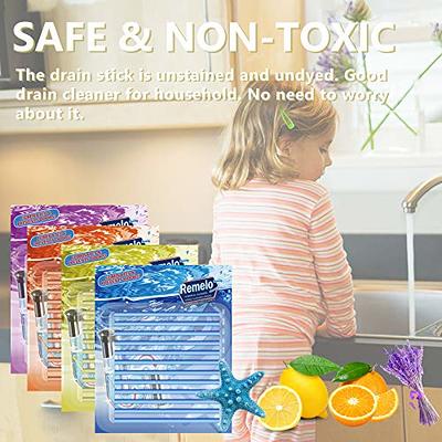 12 Drain Cleaner Sticks Odor Remover Clean Pipe Kitchen Bath Tub Sink Deodorizer