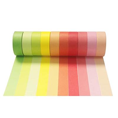 Mini Rainbow Washi Tape Colorful Masking Tape Set (10 Candy Colors