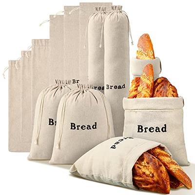 Bread Bags with Ties, Reusable, 100 Clear Bags and 100 Ties, Bread Bags For  Homemade Bread And Bakery Loaf Adjustable Reusable