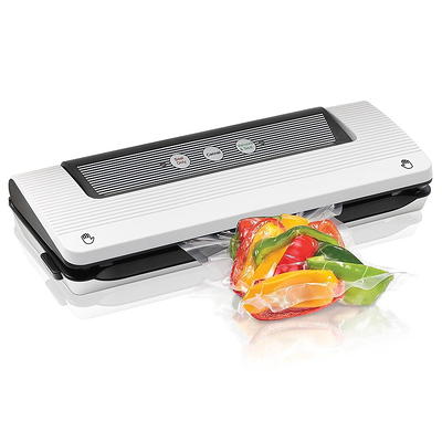 Vacuum Sealer Machine for Food Srorage, Automatic Food Sealer Dry Moist Air  Sealing System, with 10 Food Vacuum Sealers Precut Bags (Black, 60kPa) -  Yahoo Shopping