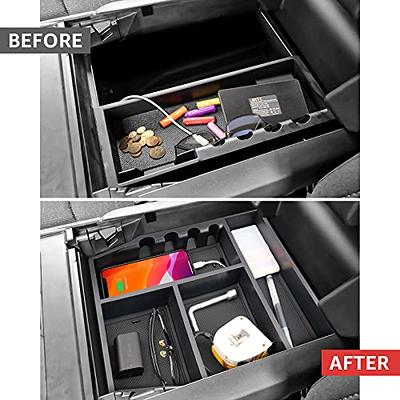  TUAMFO For 2024 Ford Ranger Center Console Organizer, for 2024  Ford Ranger Raptor Armrest Storage Box Insert Holder, Ranger&Ranger Raptor  2024 Storage Box (Electric handbrake Version) : Automotive