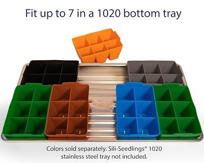 Sili-Seedlings Seed Starting Tray | 100% Silicone | Zero Plastic | Flexible  Pop-Out Cells | Reusable Seed Starter Tray | Dishwasher Safe | BPA-Free 