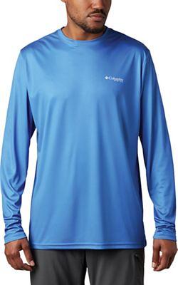 Columbia Men's Terminal Tackle PFG Fish Flag LS Shirt - Small - Vivid Blue  / White - Yahoo Shopping