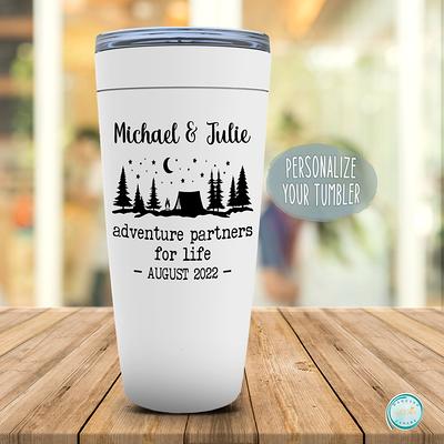 Mr. and Mrs. Cup Personalized Valentines Day Gift Hubby and 