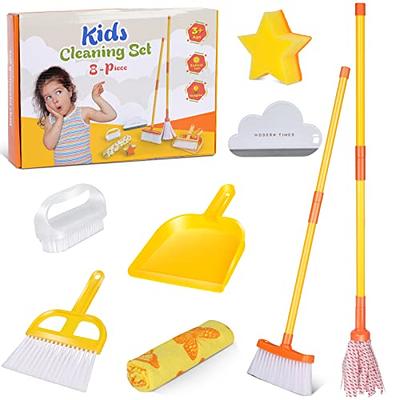 Gadhra Kids Cleaning Set, 8Pcs Wooden Toy Cleaning Set Includes Broom,  Dustpan, Brush, Mop, Duster, Sponge, Rag and Hanging Stand, Pretend Play  Children House Cleaning Toys for Toddlers, Children - Yahoo Shopping