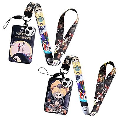 coywzca Night Christmas Lanyard Anime Horror Badge Holders Night