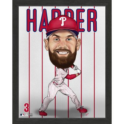 Highland Mint Bryce Harper Philadelphia Phillies 13 x 13 Impact Jersey  Framed Photo