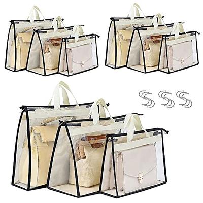  Interesse 9 Pack Dust Bags for Handbags, Clear Handbag