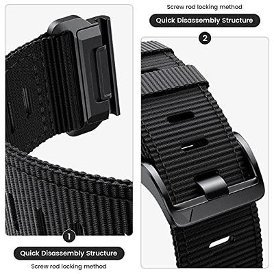 CUZOW Compatible with Garmin Fenix 7 pro, 26mm Nylon Quickfit Watch Band for Garmin Fenix HR, Fenix 5X Plus/6X/6X Pro/Tactix/Descent MK1/D2 Delta PX/D2 Charlie, Black - Yahoo Shopping