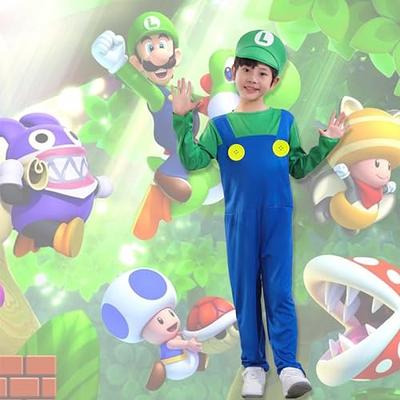 Men Women Kids Super Mario and Luigi Bros Fancy Plumber Costume Great  accessory for fancy dress parties, festivals and carnivals 