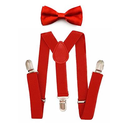 Man of Men Red Suspenders for Men, Red Suspenders for Women