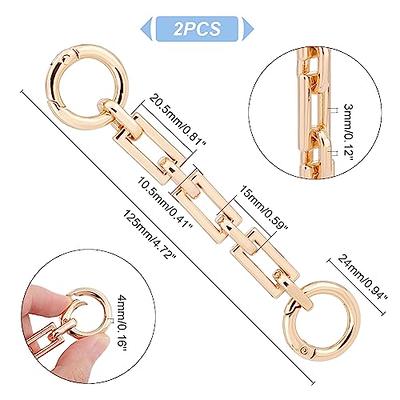 24 Pcs Purse Chain Strap D Ring Rivets Set Flat Purse Strap Extender  Replacement Crossbody Chain