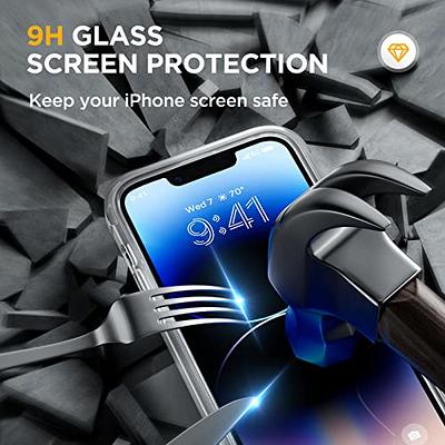 Compatible with iPhone 15 Plus Case, with Built-in 9H Tempered Glass Screen  Protector + 2X Camera Lens Protector, Dustproof Cover Designed Full Body