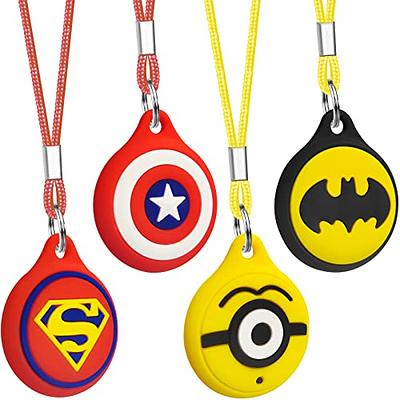 HATALKIN Compatible with AirTag Case Keychain Air Tag Holder Silicone  AirTags Key Ring Cases Tags Chain Apple GPS Item Finders Accessories 4 Pack