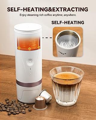 Portable Coffee Maker for Ground Coffee and Coffee Capsule - Costway