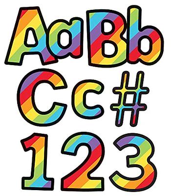 Carson Dellosa 219-Piece 4 Rainbow Bulletin Board Letters for