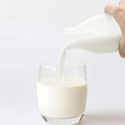 Glass Milk Bottles with Reusable Glass Bottles for Glassware and