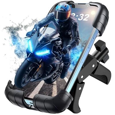 Lamicall Motorcycle Phone Holder Mount - Bike Handlebar Phone Mount Clamp,  One Hand Operation, ATV Scooter Phone Clip for iPhone 15/14 Pro Max/X/XS