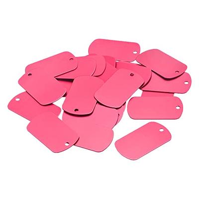 Blank dog tags for engraving 10pcs Metal Stamping Blank Stainless Steel  Tags Stamping Blanks Metal Tags for Stamping 