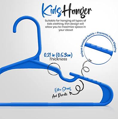sharpty Sharpty Childrens Hangers Plastic, Kids Hangers Ideal for Everyday  Standard Use, Baby Hangers (Kids 60 Pack) (White)