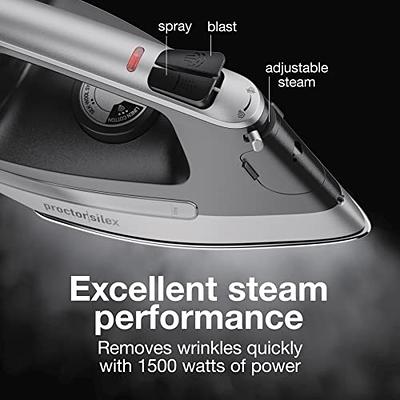 Black+decker Classic Iron with Aluminum Soleplate, Black/Stainless Steel, F67E-2