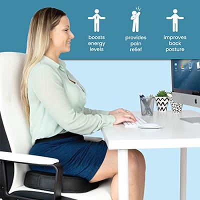 WAOAW Seat Cushion Office Chair Butt Pillow Car Long Sitting Memory Foam