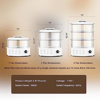 Aqwzh Rapid Egg Cooker Electric for Hard Boiled, Poached, Scrambled Eggs,  Omelets, Steamed Vegetables, Seafood, Dumplings, 14 capacity, with Auto  Shut Off Feature 