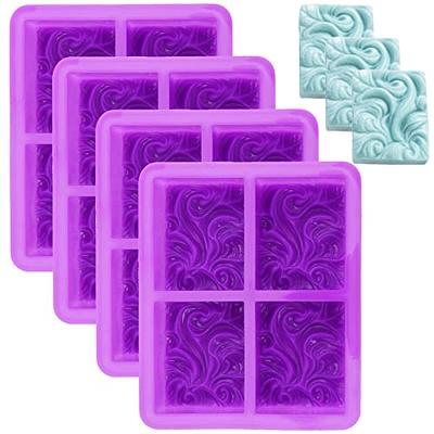Silicone Soap Molds - Flower Assorted Silicone Molds for Ice Cube Tray,  Handmade Jelly, Soap, Pudding, Muffin, Cupcake