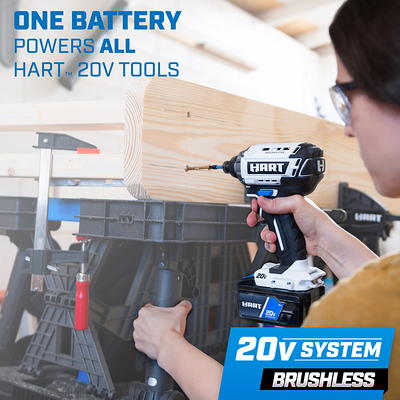 WEN 20-Volt Max Lithium-Ion 1/4 in. Brushless Cordless Impact Driver with 2.0 Ah Battery and Charger