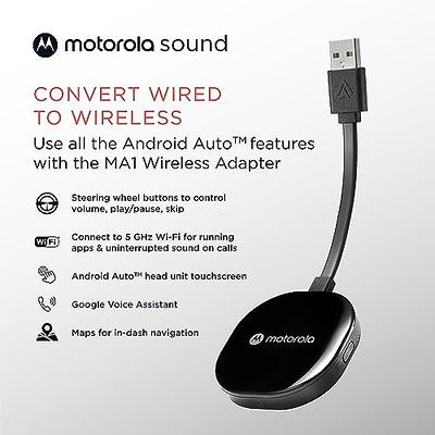 MotoroIa MA1 Wireless Android Auto Car Adapter - Instant Connection from  Smartphone to Car Screen with Easy