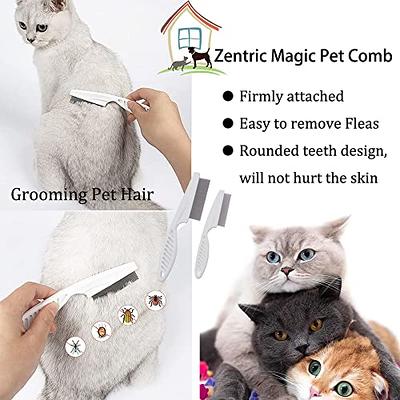 Flea and Tick Brushes For Dog Cat Pets Comb Cleaner Shedding Hair Fur  Remover