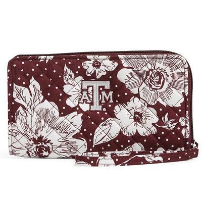 Vera Bradley Women's Cotton Collegiate Front Zip Wristlet With