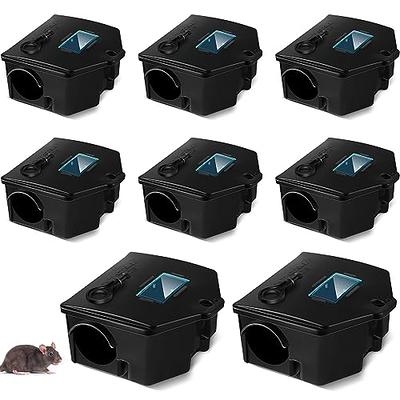 Qualirey 8 Pcs Rodent Bait Station with Key Rat Bait Station Traps Reusable Mouse  Traps Smart